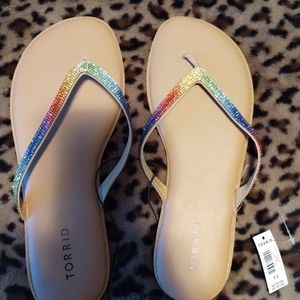 New torrid flip flop sandals size 9.5